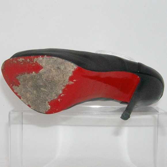 Christian Louboutin 'Lady Derby' black heels 10/40 - Picture 7 of 8